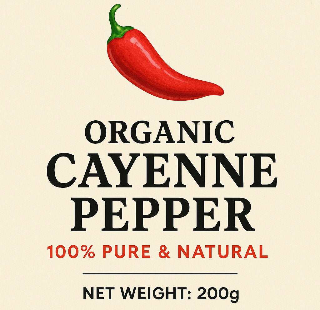 Organic Cayenne Pepper 200g