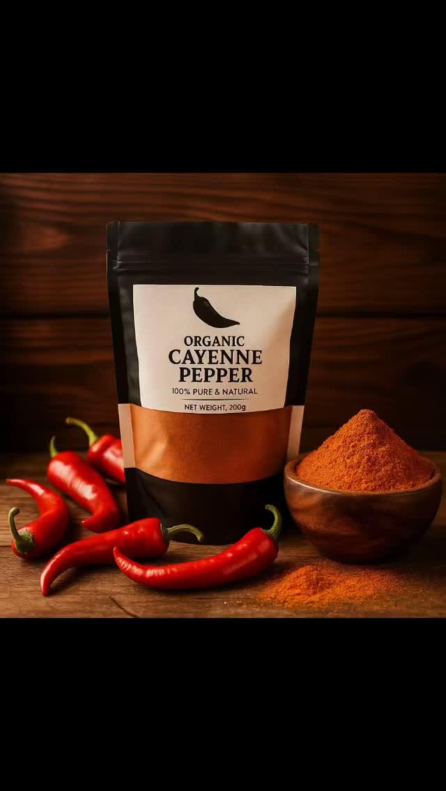 Organic Cayenne Pepper 200g