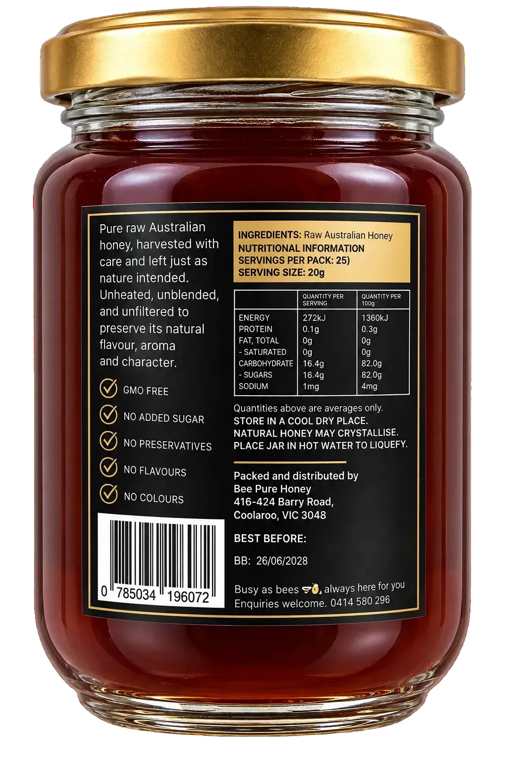 Bee Pure Australian Red Gum Honey