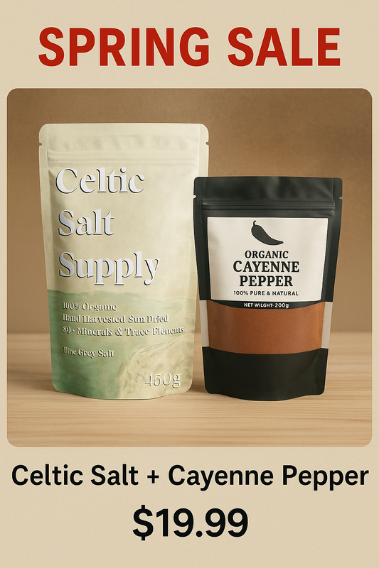 🔥 Premium Celtic Sea Salt & Organic Cayenne Pepper Duo