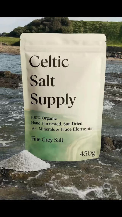 Organic Premium Grey Celtic Salt - Fine - 450g