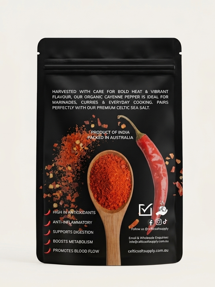 Organic Cayenne Pepper 250g