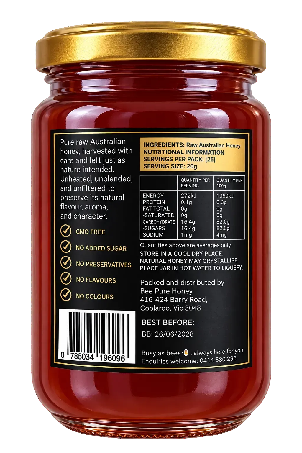 Bee Pure Australian Red Gum Honey